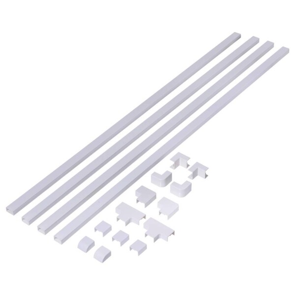 Sygonix SY-6737520 kabelová lišta spojovací kus (d x š x v) 1000 x 24 x 15 mm 1 sada bílá