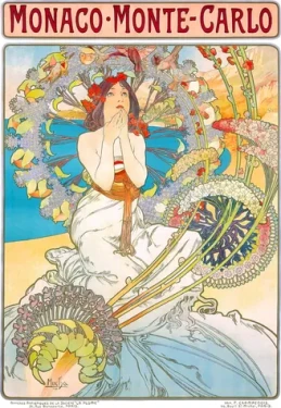ENJOY Puzzle Monako Monte Carlo, Alfons Mucha