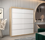 Šatní skříň Abi V1 Barva korpusu: Černá, Rozměry: 120 cm, Dveře: Dub artisan