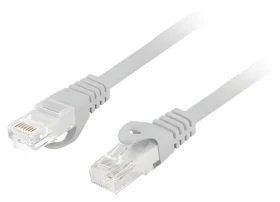 Lanberg CAT6 UTP šedá / Patch kabel / 3 m / RJ45-RJ45 / LSZH / Fluke Passed (PCU6-10CU-0300-S)