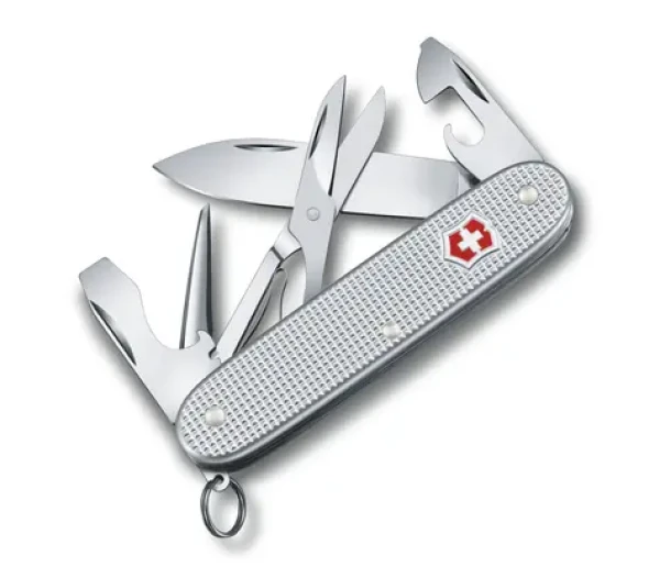 VICTORINOX PIONEER X stříbrná / Kapesní nůž / Ocel / Počet funkcí 9 / Délka 93 mm (0.8231.26)