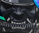 Helma na motorku Xrc Illustrator green - S / zelená