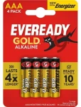 Energizer Eveready Gold AAA / Baterie / Alkalická / 4 ks / LR03
