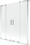 MEXEN/S - Velar L Duo dvoukřídlá posuvná vanová zástěna 140 x 150, transparent, chrom 896-140-003-02-01