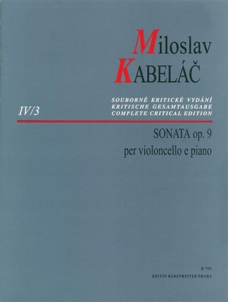 Sonáta pro violoncello klavír op.