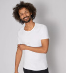 Pánské tričko GO Shirt Slim Fit WHITE bílá 0003 SLOGGI WHITE