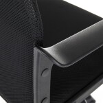 Kancelářská židle, houpací mechanismus, černá síťovina, KA-L601 BK