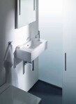 DURAVIT - Vero Umývátko 50x25 cm, s přepadem, s otvorem pro baterii vpravo, bílá 0703500008