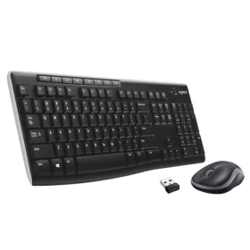 Logitech Wireless Combo MK270 černá / Bezdrátová sada klávesnice a myši / 2.4 GHz (920004508)