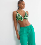 SUMMER PALM - Plavková podprsenka s kosticemi a tvarujícím efektem Triumph GREEN COMBINATION 44B