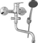 JB Sanitary Nástěnná umyvadlová a sprchová baterie FINERY, rozteč 150 mm, s příslušenstvím, trubkové ramínko 300 mm F10 36 51