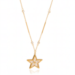 ELENYS Make a Wish – pozlacený náhrdelník 18K žluté zlato Délka: 42+5 cm / max. 47 cm