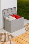 TOOMAX WOODYS zahradní plastový úložný box 160 L - světle šedá
