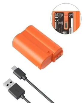SmallRig 4966 oranžová / Baterie / Nikon EN-EL15c / USB-C nabíjení / 2400mAh (4966)