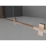MEXEN/S - Velar Duo čtvercový sprchový kout 90 x 90, transparent, růžové zlato 871-090-090-02-60