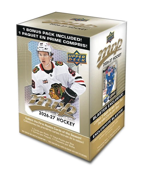 Hokejové karty NHL 2026-27 Upper Deck MVP Hockey Blaster Box