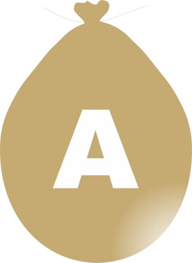 Balónek písmeno A zlaté balonky.cz Balónek písmeno A zlaté balonky.cz