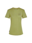 Dámské merino tričko s krátkým rukávem ICEBREAKER Wmns 125 Cool-Lite Sphere SS Tee Across, Olive velikost: L
