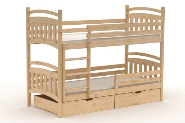 BRADOP Poschoďová dvojpostel MATÝSEK L906 ROZMĚR: 80 x 200 cm Borovice přírodní