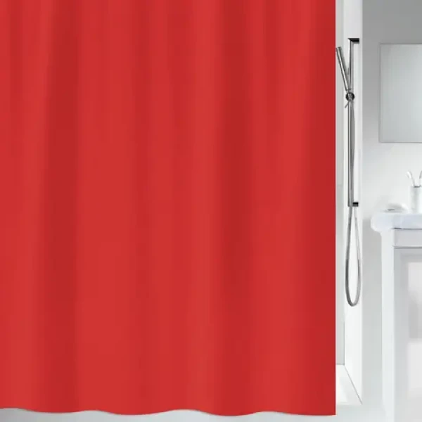SPIRELLA Sprchový závěs PRIMO červený 180 x 200 cm / polyester