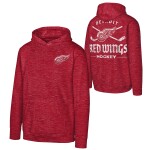 Outerstuff Dětská mikina Detroit Red Wings NHL Power Up Ultra Fleece Velikost: Dětské M (136 – 152)