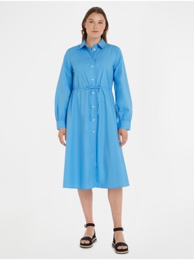 Modré dámské košilové šaty Tommy Hilfiger 1985 dámské