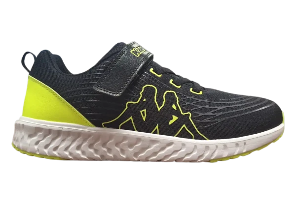 Kappa 95K0043004 Dětské tenisky black / lime 40