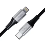 Allity AUC-01 Datový kabel USB-C/Lightning 1m 27W černá (DATUSBC27WALLBK)