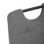 Jídelní židle, šedá, látka, DCL-V2017 GREY2