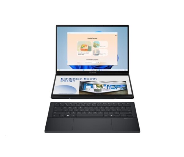 ASUS NTB Zenbook Duo (UX8406CA-OLED166X), Ultra 9-285H, 14" 2880 x 1800, 32GB, 1TB SSD, Intel Arc, W11 Pro, Gray EDF_2910008