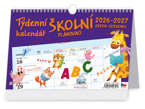 Školní plánovací kalendář 2026-2027 Helma