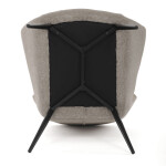 Křeslo ušák, hnědá, látka, AK-H9206 COF2