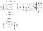 DURAVIT - ME by Starck Závěsné WC, Rimless, bílá 2529090000