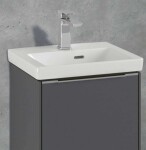 VILLEROY & BOCH - Subway 3.0 Umývátko nábytkové 45x37 cm, s přepadem, otvor pro baterii, CeramicPlus, alpská bílá 4370FKR1
