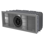 Turbínový protiproud BINDER Hydrostar BGA Single 160K Poly-Schacht Max. 160 m3 / h, polypropylenová instalační krabice