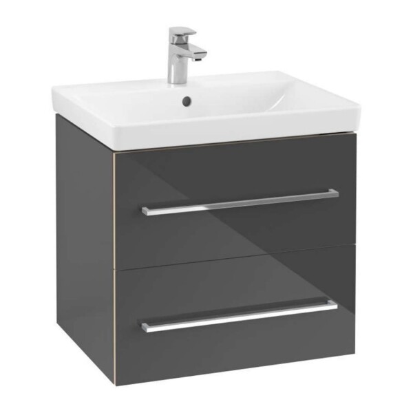 VILLEROY & BOCH - Avento Umyvadlová skříňka, 58x51x45 cm, 2 zásuvky, Crystal Grey A88900B1