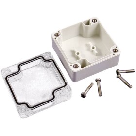 Hammond Electronics 1554B2GYCL 1554B2GYCL univerzální pouzdro 65 x 65 x 40 ABS šedobílá (RAL 7035) 1 ks
