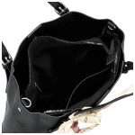 Stylová dámská koženková kabelka na rameno Finlay, černá