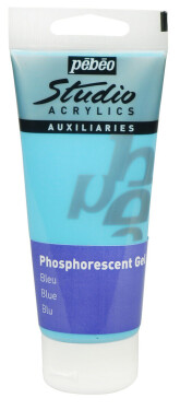 Pébéo Fosforeskující akrylová barva Pébeo Phosphorescent 100ml - modrá