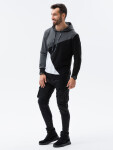 Pánská mikina Ombre Hoodie B1050 Black