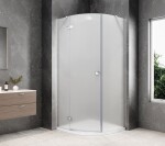 POLYSAN - GLOBE CHROME čtvrtkruhový sprchový kout 1000x1000, matné sklo, levé GB2610MLC