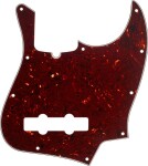 Fender Pickguard, Jazz Bass, 10-Hole Mount, Tortoise Shell, 4-Ply