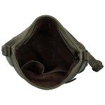 Trendy dámská koženková crossbody kabelka Nicoll, zelená