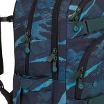 Studentský batoh v modro-tyrkysovém designu VIKI 25078