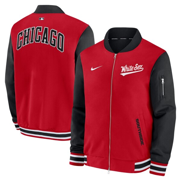 Nike Pánská bunda Chicago White Sox MLB City Connect 2026 Authentic Dugout Bomber Velikost: M