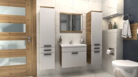 FRONTI Koupelnová sestava TERNI B bílý mat + dub artisan