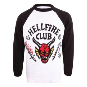 Stranger Things vánoční svetr - Hellfire club (velikost L)
