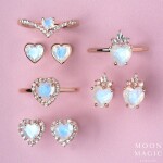 Royal Fashion prsten 14k zlato Vermeil GU-DR20232R-ROSEGOLD-MOONSTONE-TOPAZ Velikost: 9 (EU: 59-60)