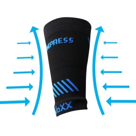 VOXX Návlek na zápěstí kompresní PROTECT s ionty stříbra ČERNÝ L-XL 112621