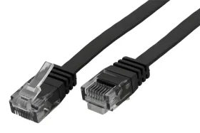 OEM UTP Cat6 plochý černá / Patch kabel / 3m (21.99.0963)